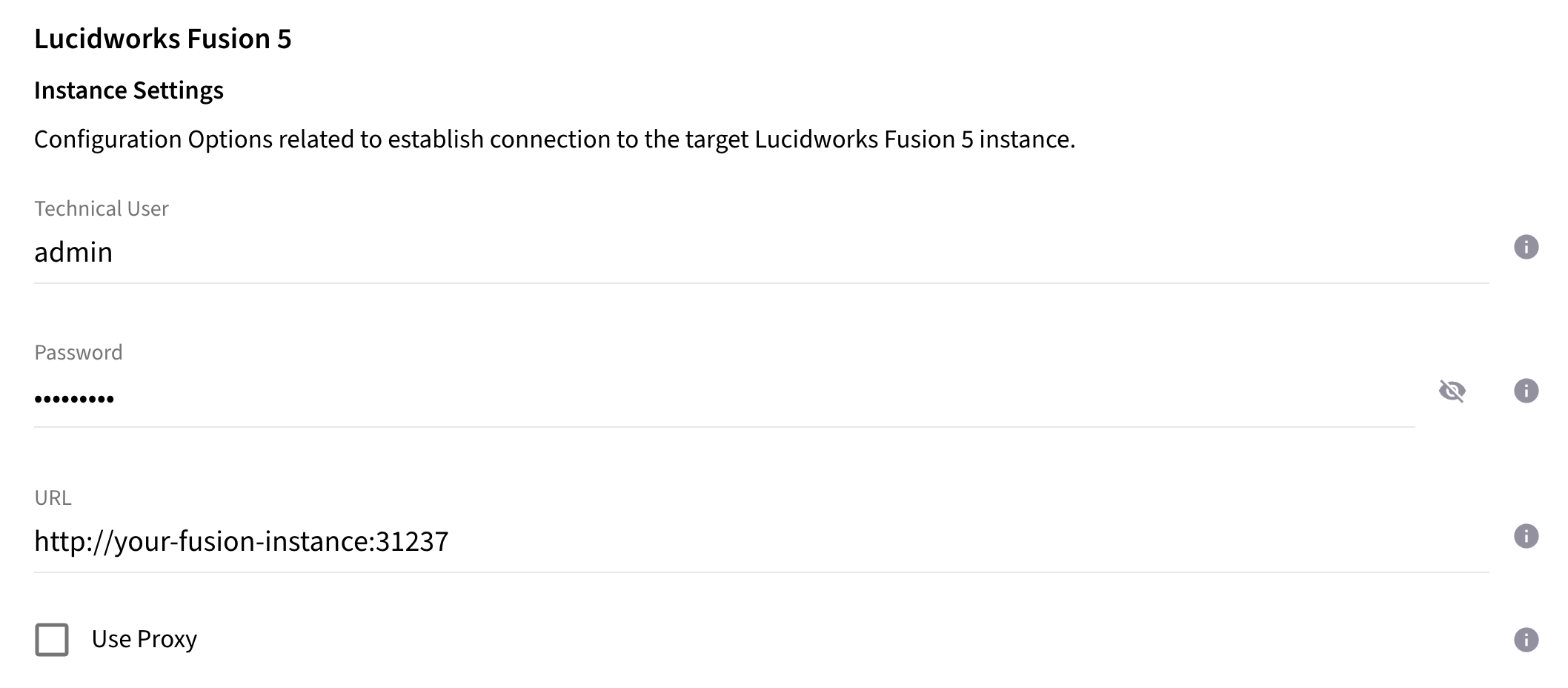 Fusion Basic Configuration