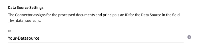 Fusion Basic Configuration - Data Source