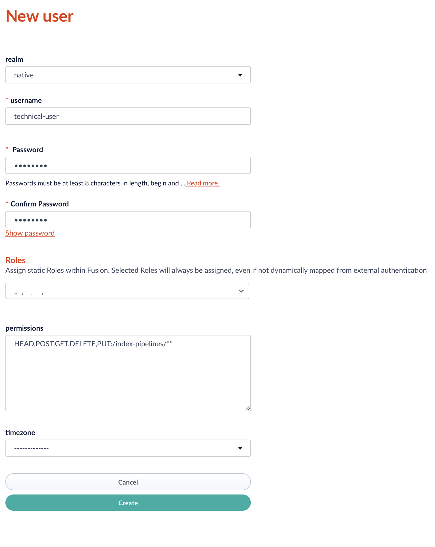 Create Technical Account