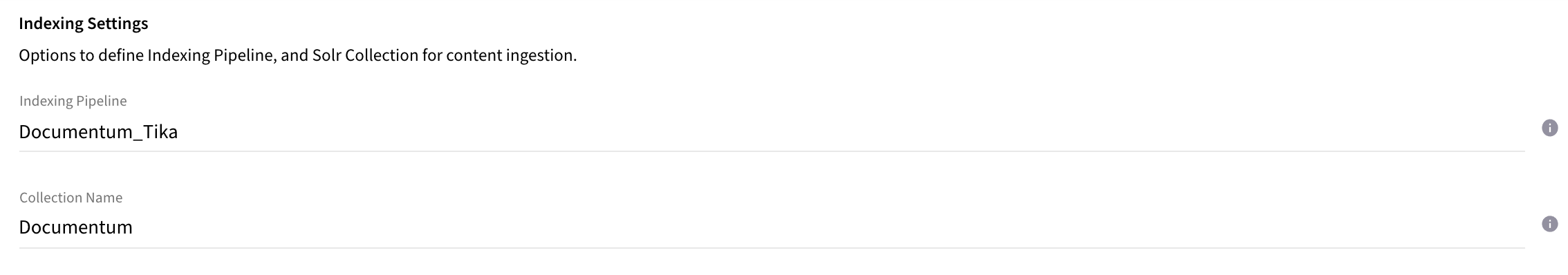 basic config fusion indexing